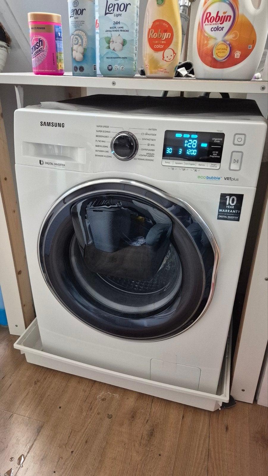Samsung Wasmachine EcoBubble VRT Plus - Zo goed als nieuw, Witgoed en Apparatuur, Wasmachines, Ophalen, 1200 tot 1600 toeren, 8 tot 10 kg