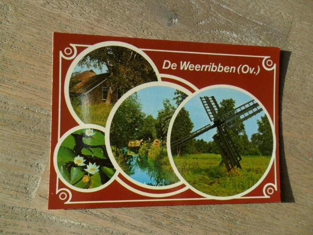 De Weerribben ov, molen 1981, Verzenden, 1980 tot heden, Ongelopen, Overijssel