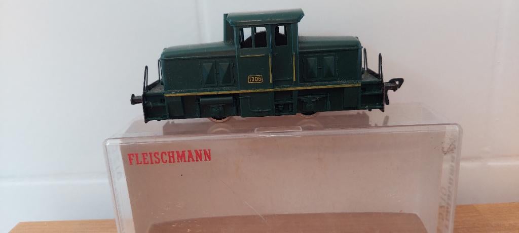 Fleismann 1306 locomotief, Wisselstroom, Gebruikt, Locomotief, Fleischmann