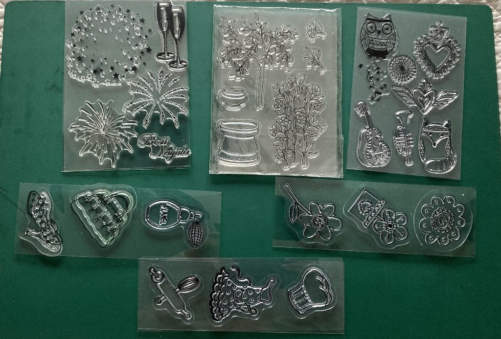 clearstamps 6 setjes ongebruikt, Hobby en Vrije tijd, Stempelen, Ophalen of Verzenden, Nieuw, Clearstamp