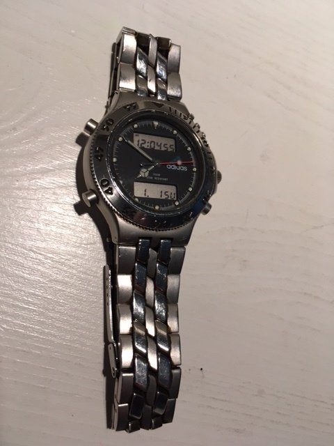 Adidas Sport watch heren horloge. in de originele doos met b, Overige merken, Staal, Gebruikt, Staal