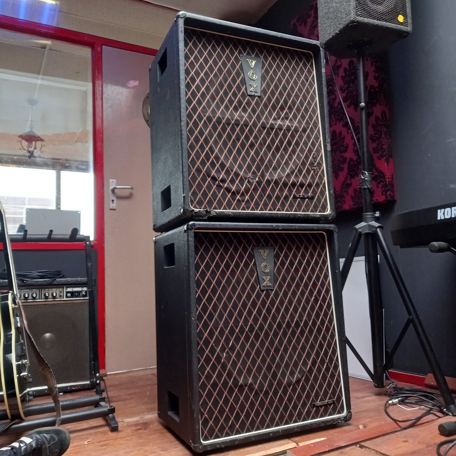 Vintage Vox Foundation JMI Cabinet 1x18" - 2 stuks - 1960s, Ophalen, Gebruikt, Basgitaar, 100 watt of meer