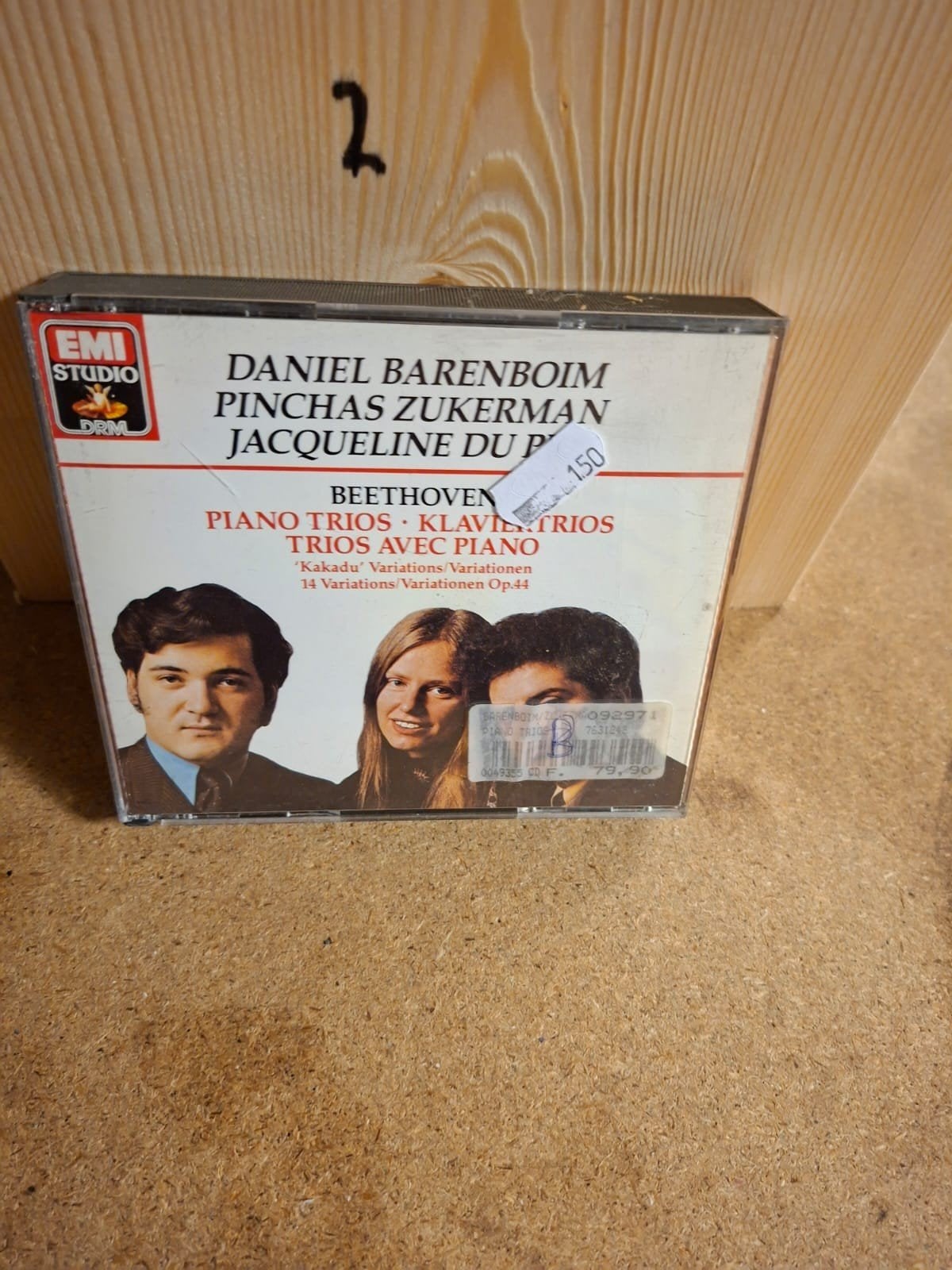 Beethoven: Pianotrio's - Barenboim, Zukerman, Du Pré, Ophalen of Verzenden
