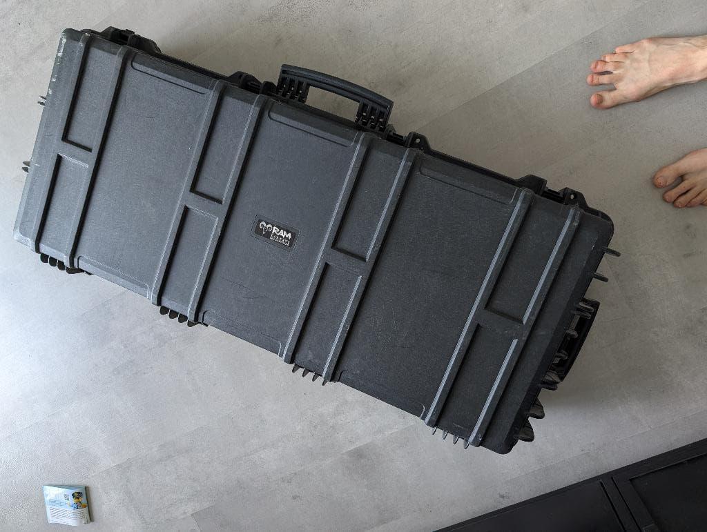 Grote ram tactical foedraal koffer voor airsoft/buks e.d., Ophalen, Gebruikt