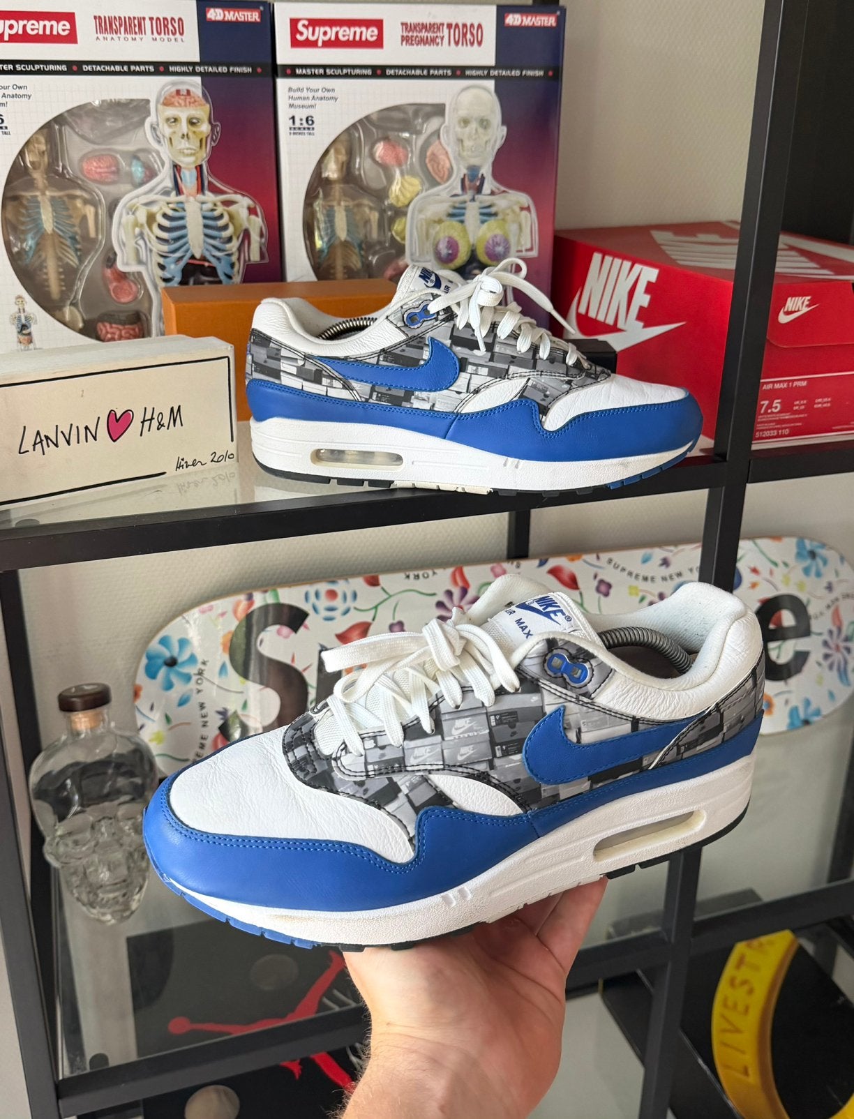 Atmos x Nike Air Max 1 We Love Nike, Kleding | Heren, Schoenen, Overige kleuren, Ophalen of Verzenden, Sneakers of Gympen, Zo goed als nieuw