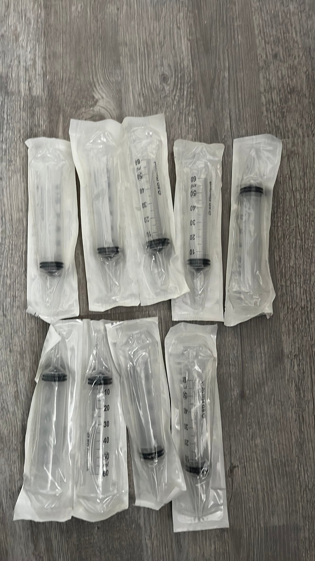 Nieuw 9x grote 60ml spuiten / catheter spuiten, Diversen, Verpleegmiddelen, Ophalen, Nieuw