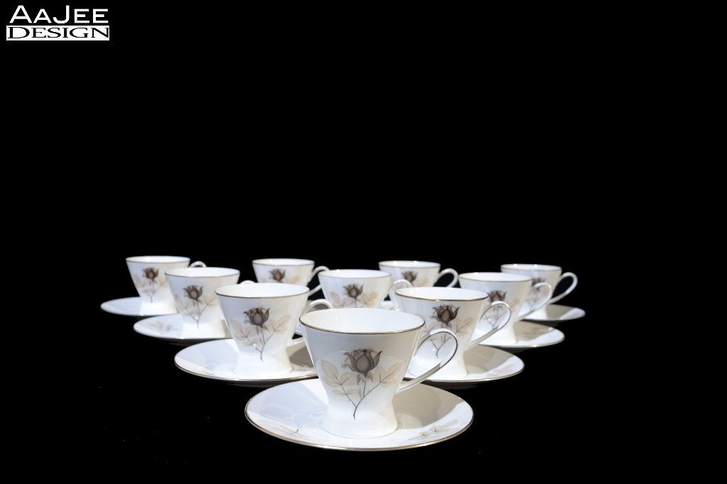 6 X Rosenthal - Form 2000 - Kop & Schotel - By Raymond Loewy, Ophalen of Verzenden, Zo goed als nieuw, Overige stijlen, Kop(pen) en/of Schotel(s)