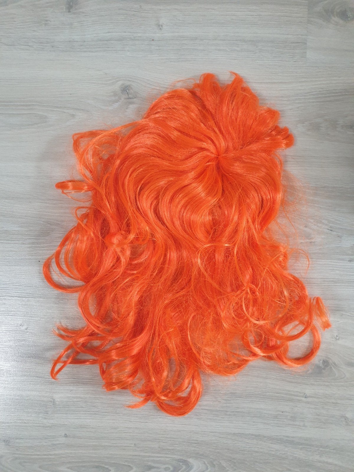 Pruik Oranje WK wk koningsdag feest carnaval nephaar, Ophalen of Verzenden, Gebruikt