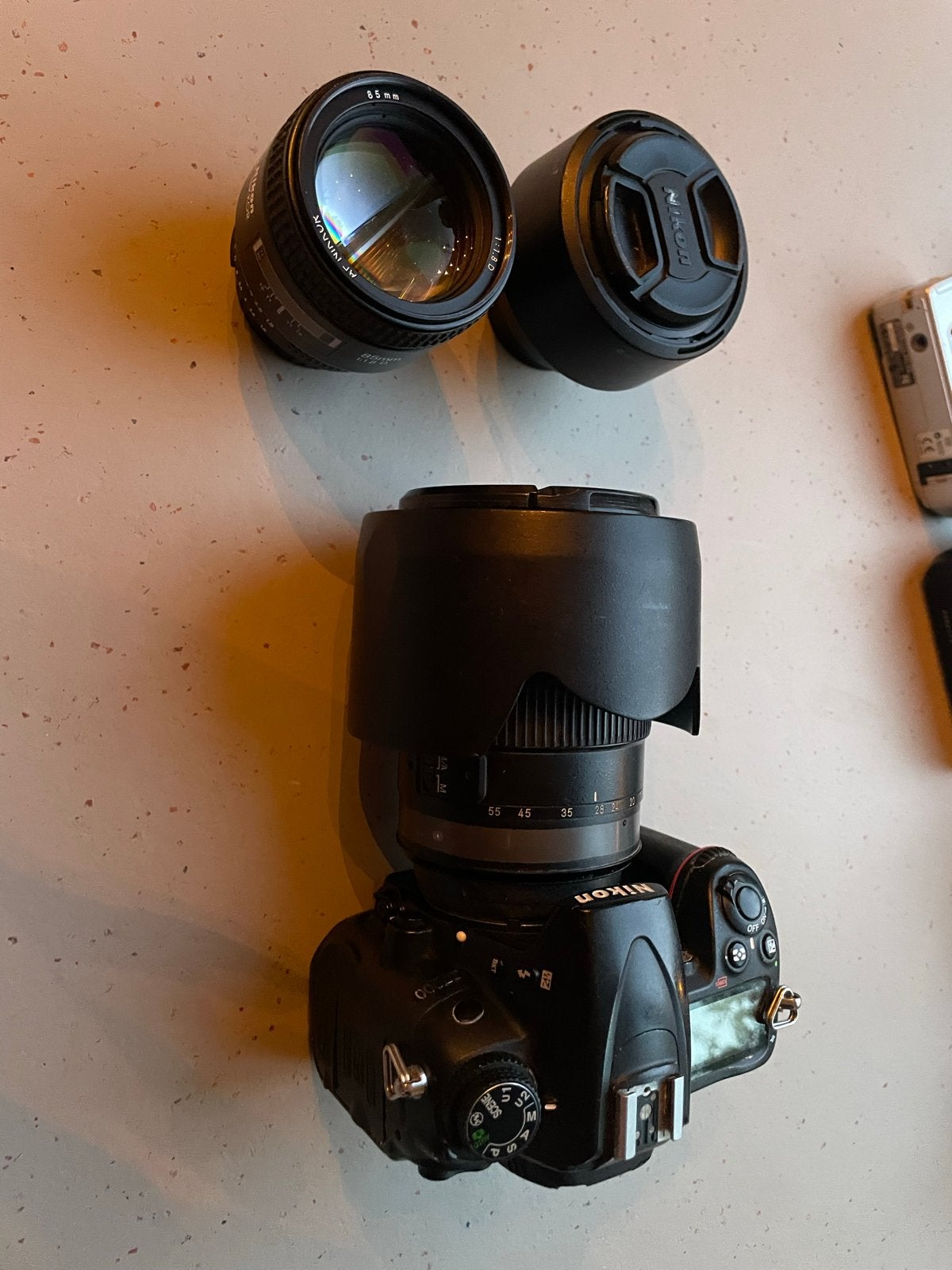 Nikon D7000 Spiegelreflexcamera met 3 lenzen, Ophalen of Verzenden, Gebruikt