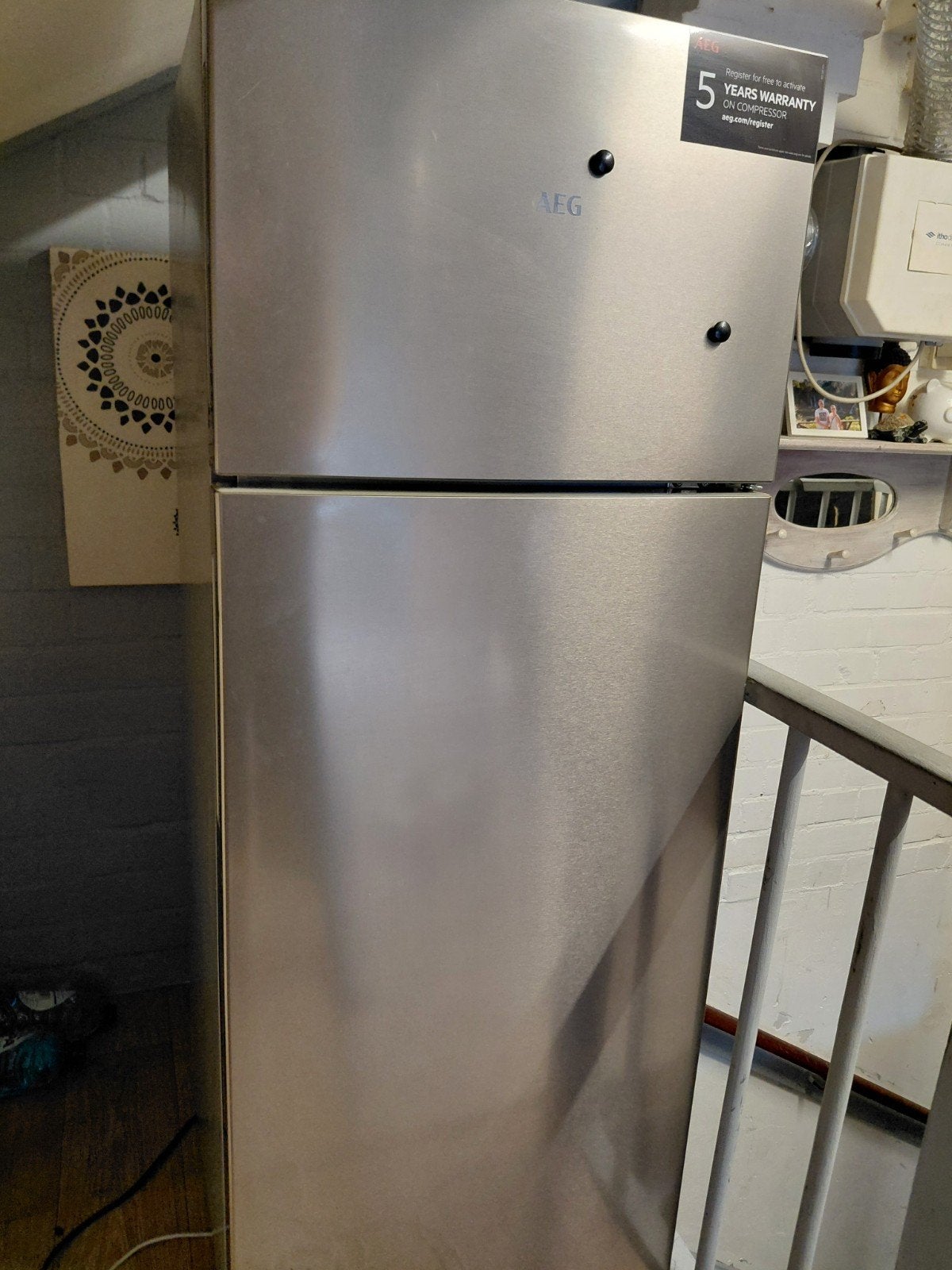 Zo goed als nieuwe AEG koelkast, Ophalen, Zo goed als nieuw, Minder dan 60 cm, 160 cm of meer