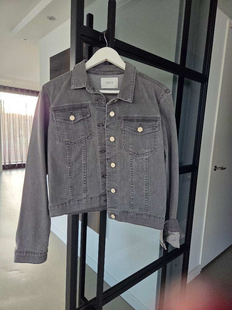 Grijs spijker jack Ikks women maat M nieuw, Ophalen of Verzenden, Nieuw, Maat 38/40 (M), Grijs