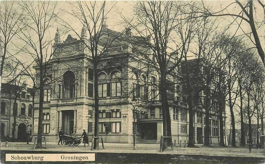 300-116-031 Groningen Schouwburg, Verzamelen, Verzenden, Voor 1920, Groningen