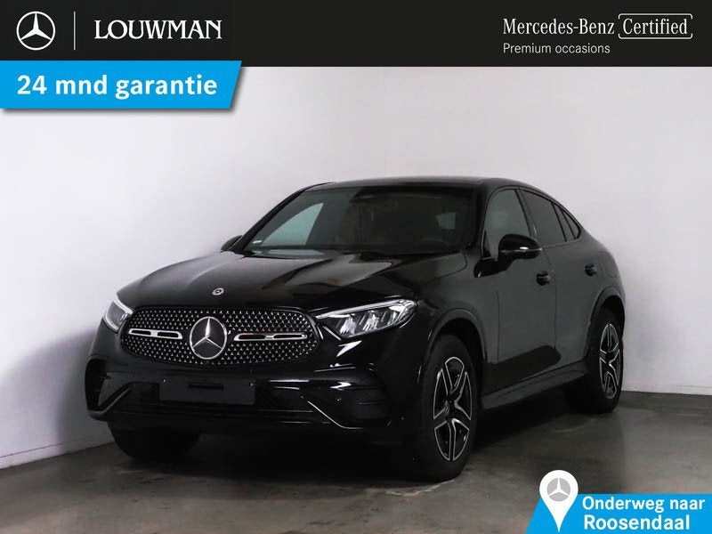Mercedes-Benz GLC Coupé 300 e 4MATIC AMG Plug-In Hybride AM, Auto's, Automaat, 12 maanden, Zwart, Plug-in hybride