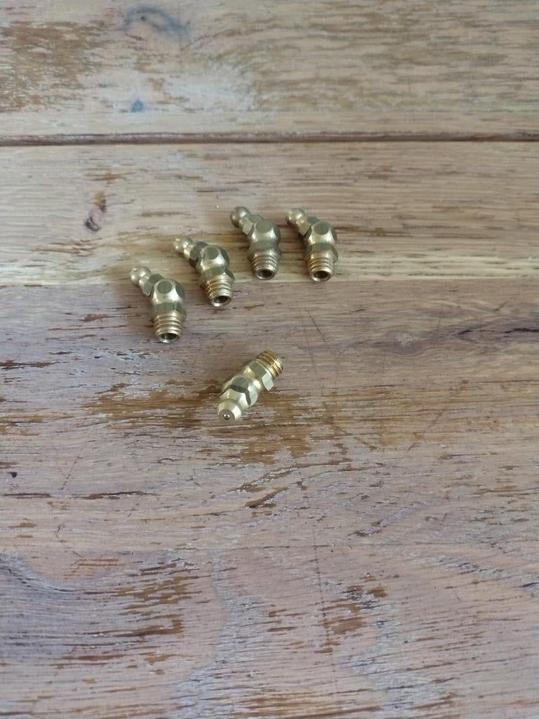 Smeernippel M8 45 nieuw set van 5, Ophalen of Verzenden, Nieuw