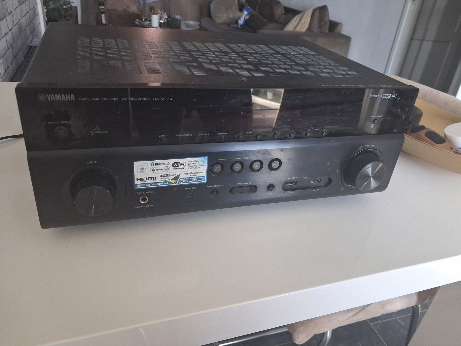 Yamaha RX-V779 7.2 Versterker met Bluetooth, HDMI, WiFi, 4K, Ophalen of Verzenden