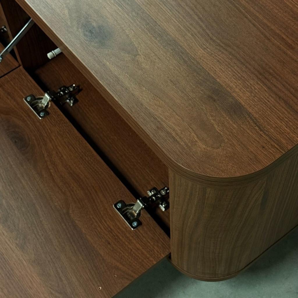 Foto 7 van Japandi tv dressoir kast meubel taupe 270cm