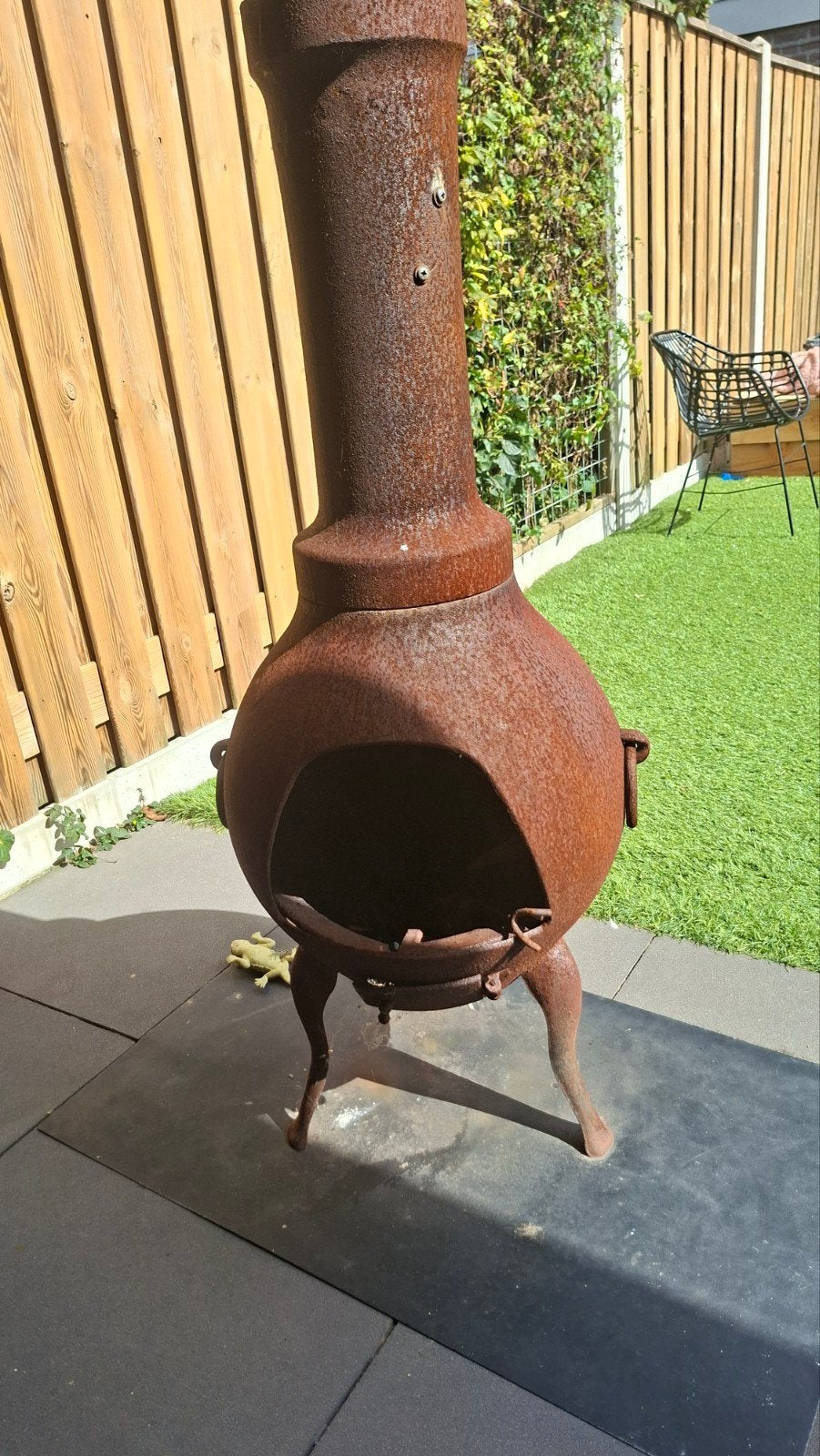 gietijzeren houtkachel, Ophalen, Gebruikt