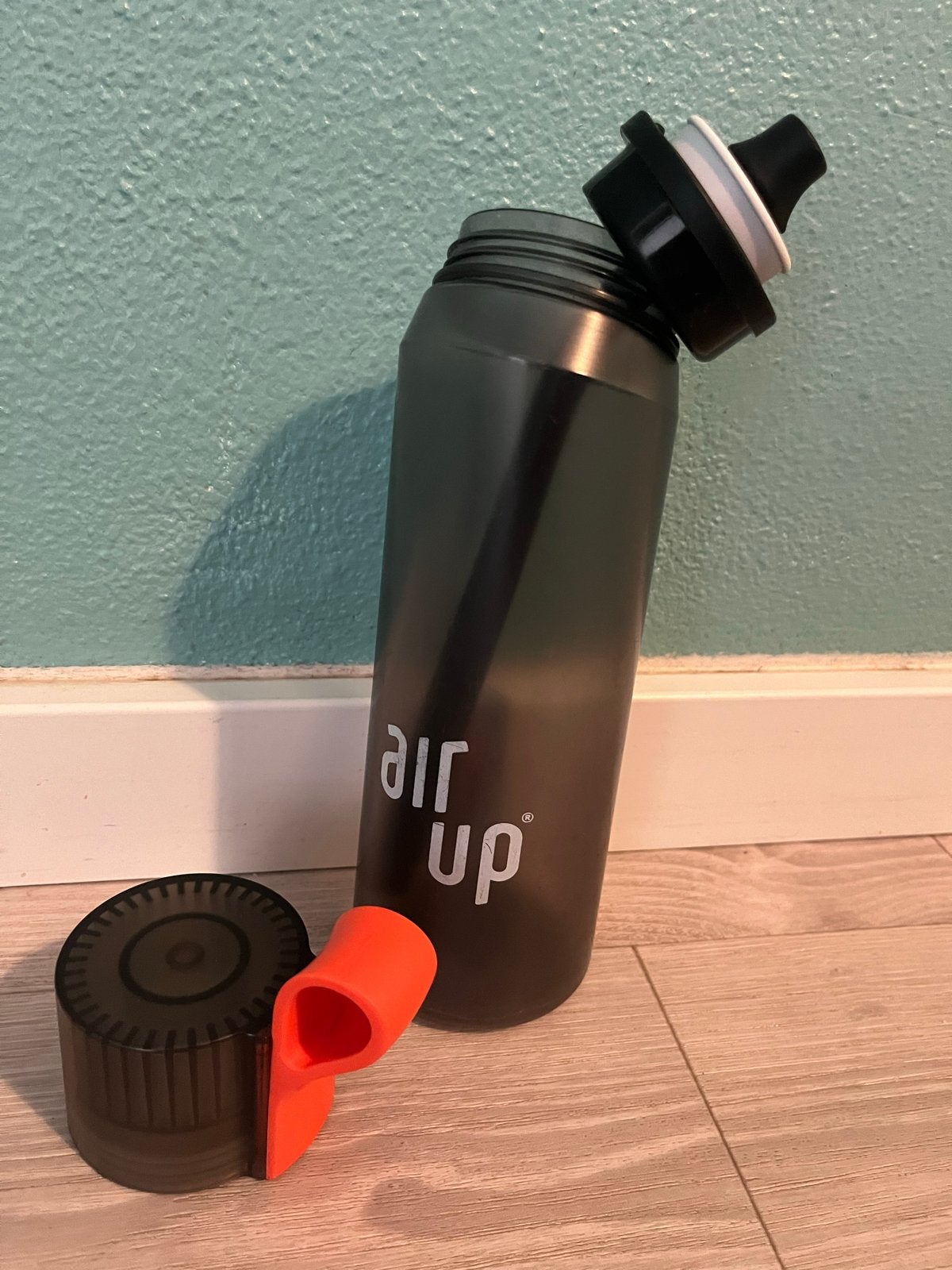 Zwarte air up drinkfles, Sport en Fitness, Bidons, Ophalen, Nieuw