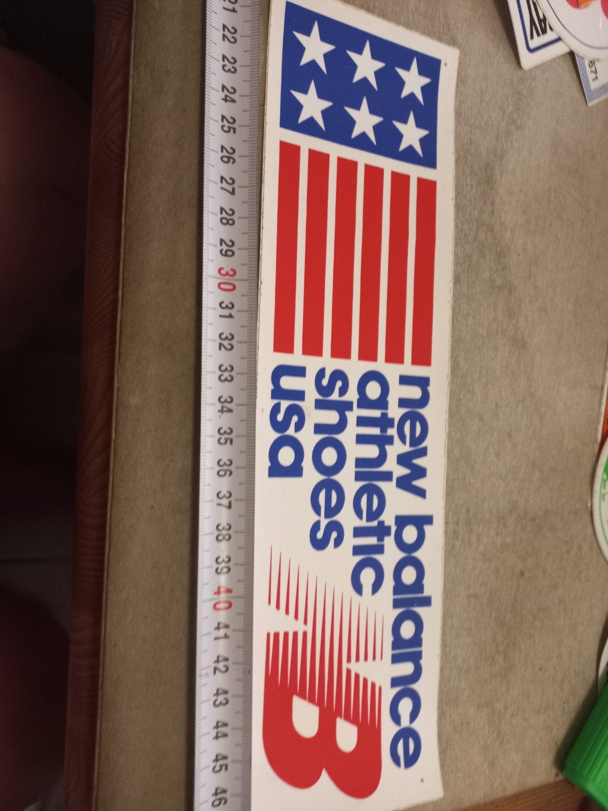 New Balance USA Sticker - Vintage Athletic Shoes, Ophalen of Verzenden, Zo goed als nieuw, Merk
