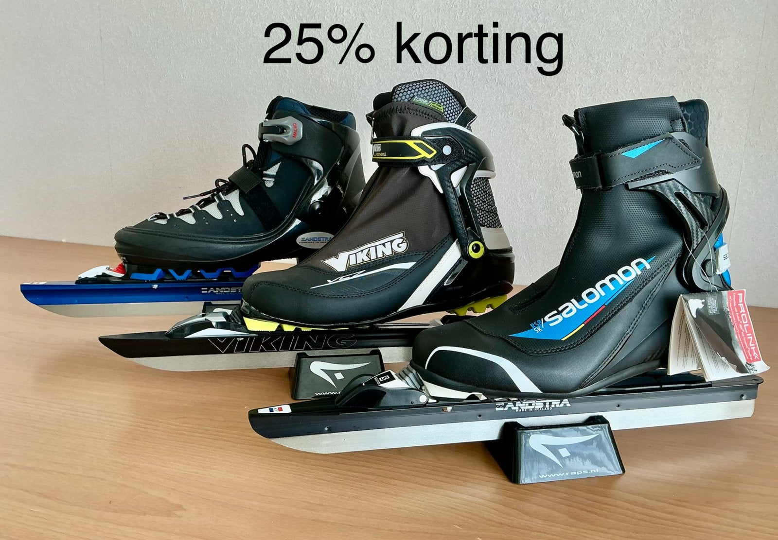 Clicknoren  zweedse schaatsen o.a. Salomon diverse maten, Klapschaats, ., Nieuw, .