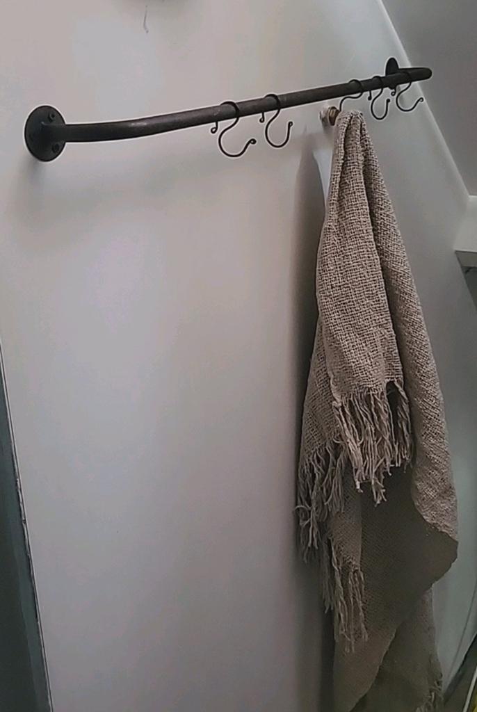 Handdoekrek/keukenrekje sober landelijk!, Nieuw, Minder dan 100 cm, Hout, Ophalen