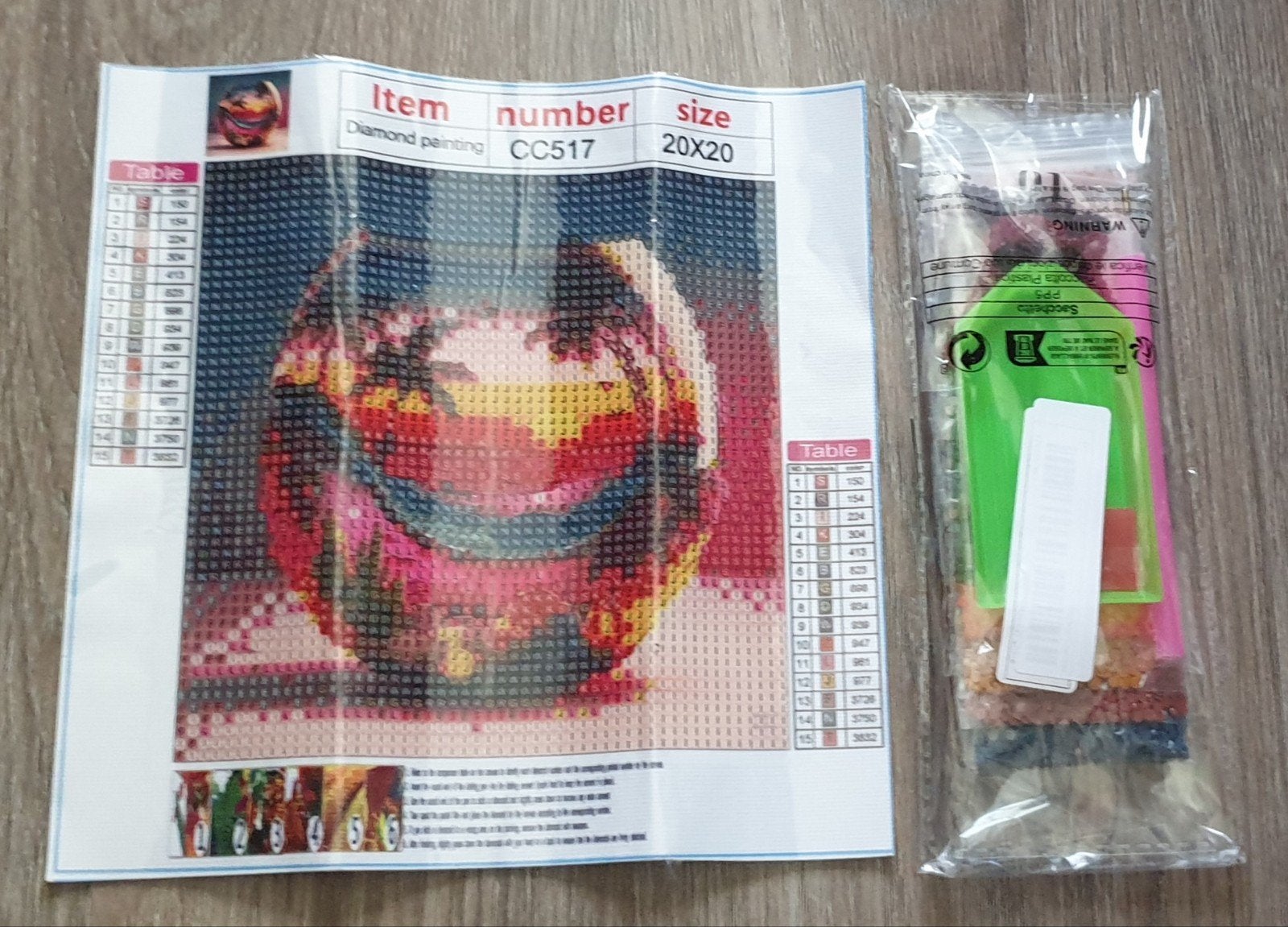 Diamond Painting Set - 20x20cm, Ophalen of Verzenden, Nieuw, Knutselwerk