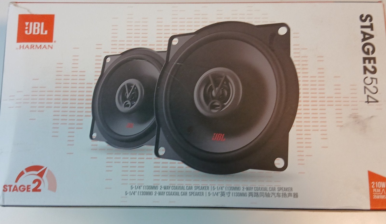 JBL Stage2 524 2-weg coaxiale autoluidsprekers 130mm, Ophalen
