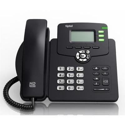 Tiptel 3220 2-lijns IP telefoon, Telecommunicatie, Vaste telefoons | Niet Draadloos, Verzenden, Gebruikt