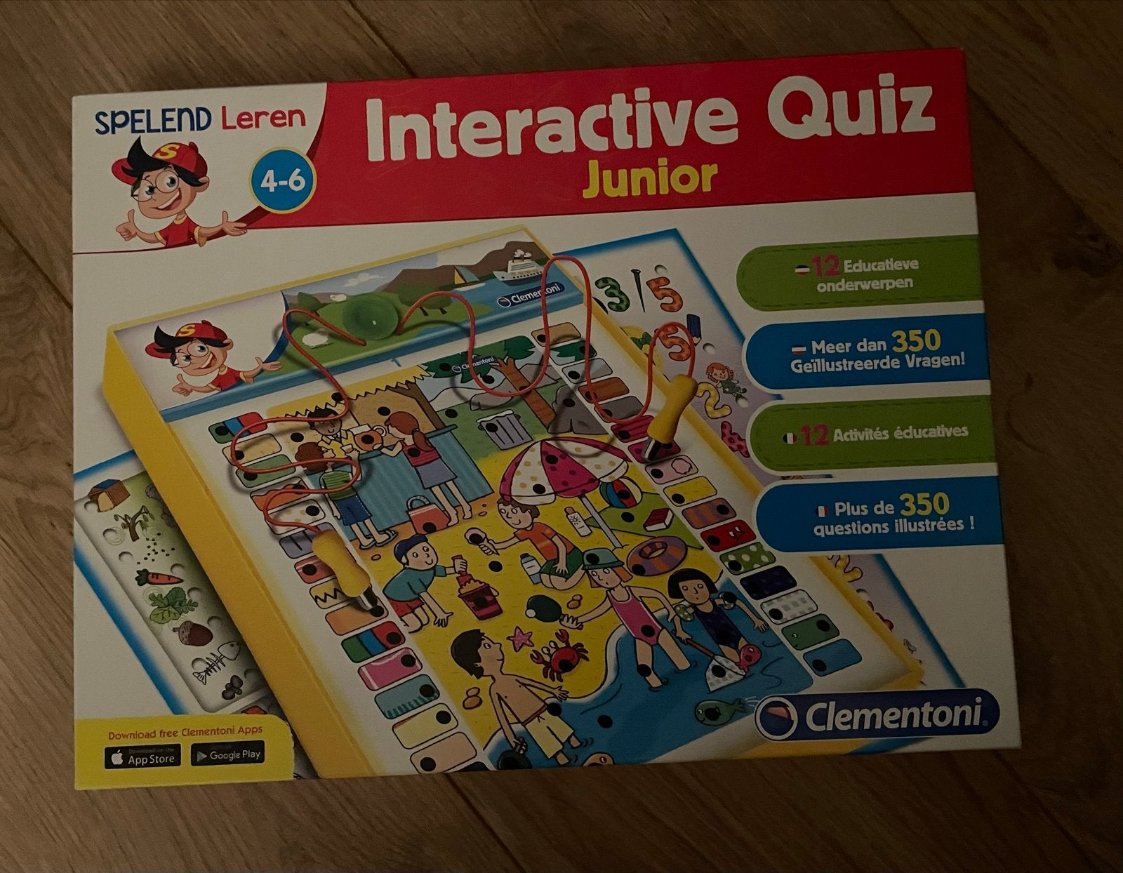 Interactieve Quiz Junior 4-6 jaar - Clementoni, Kinderen en Baby's, Speelgoed | Educatief en Creatief, Ophalen of Verzenden, Zo goed als nieuw