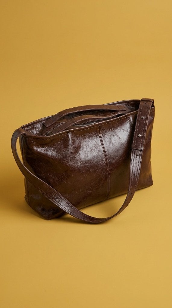 leather shoulder bag, Ophalen of Verzenden, Schoudertasje