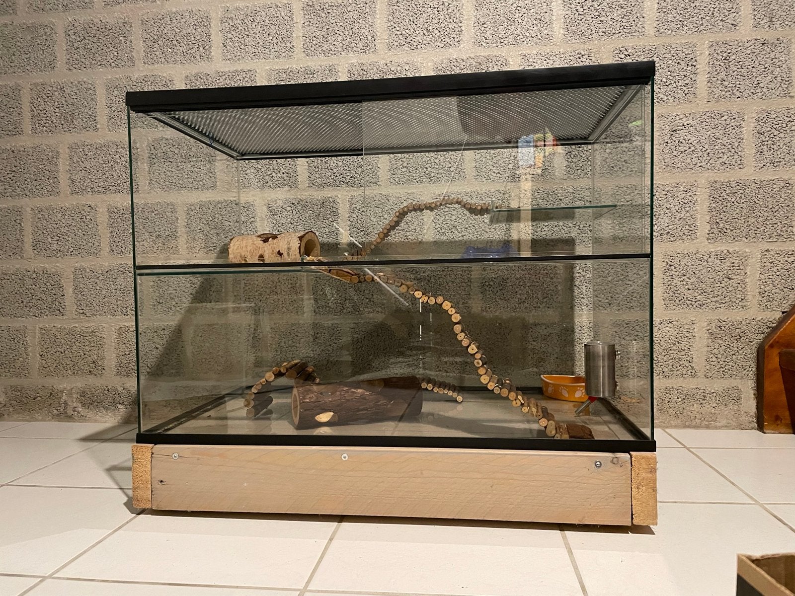 Kooi/terrarium voor hamster, gerbil of ander klein knaagdier, Kooi, Gebruikt, Minder dan 75 cm, Muis