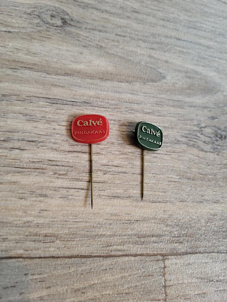 2x Pins Speldjes Calve Pindakaas Nederland, Ophalen of Verzenden, Zo goed als nieuw