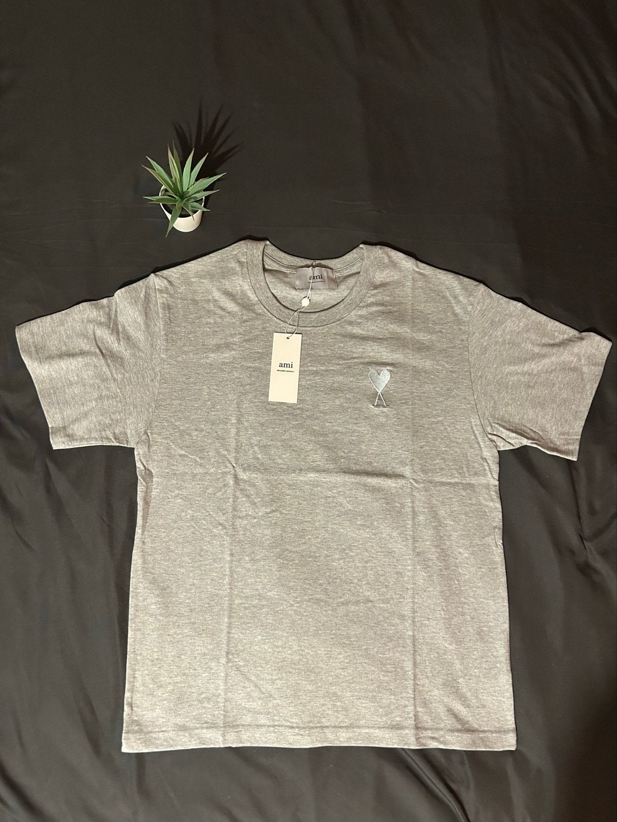 Ami Paris T-shirt Grijs - Nieuw met labels, Verzenden, Nieuw, Maat 46 (S) of kleiner, Grijs
