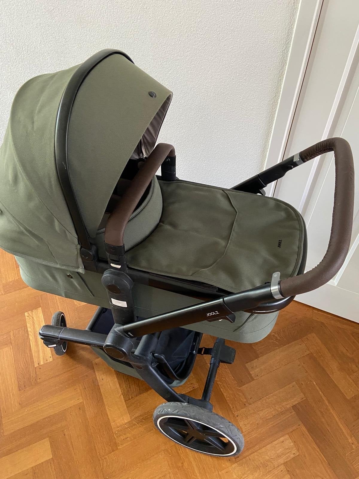Joolz Day plus kinderwagen - 3 in 1 magnificant green, Ophalen, Gebruikt, Combiwagen, Verstelbare duwstang