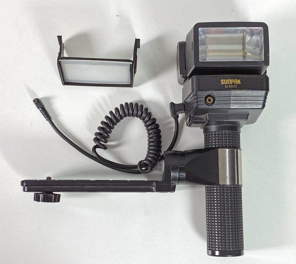 Sunpak G4500, flitser, Ophalen, Gebruikt, Nissin, Staafflitser