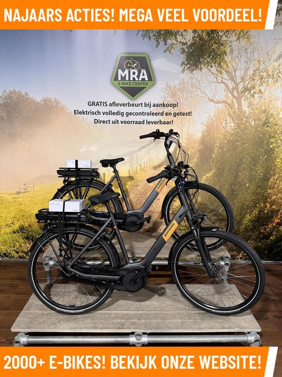 Batavus Altura elektrische fiets met BOSCH middenmotor ebike, Nieuw, 50 km per accu of meer, Batavus