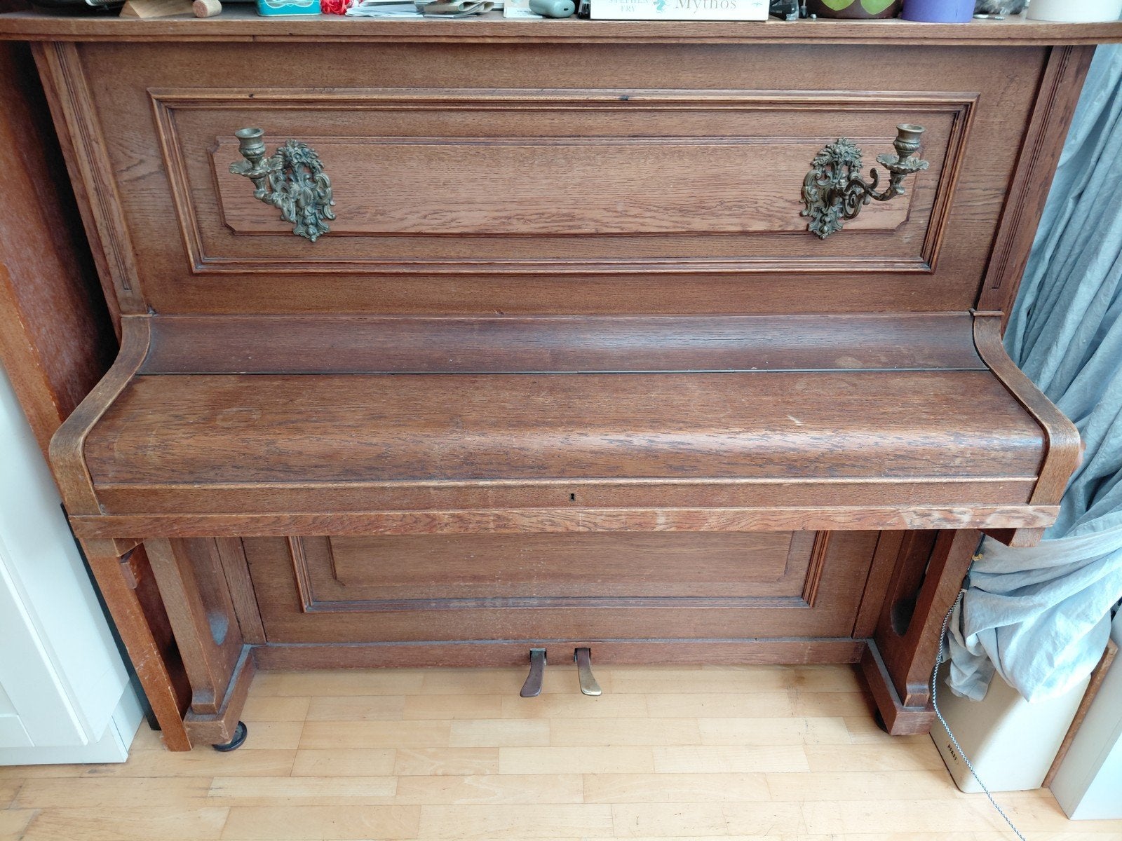 piano, keppler-coblenz, 100 jaar oud, Muziek en Instrumenten, Ophalen, Gebruikt, Bruin, Piano