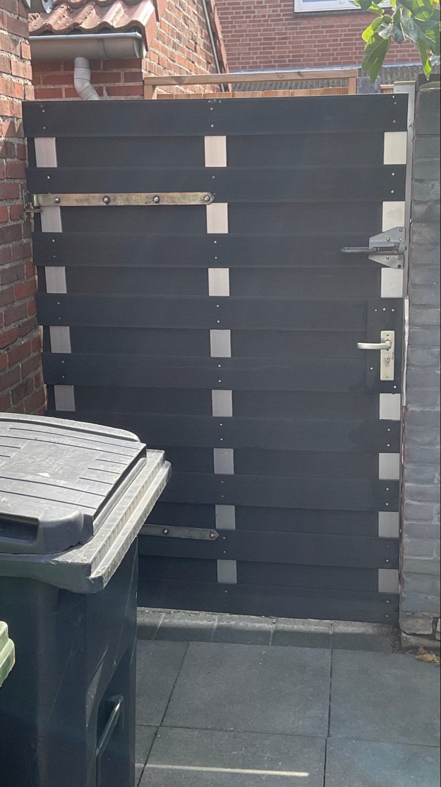 Stevige poort tuindeur, Tuin en Terras, Ophalen, Gebruikt, 100 tot 150 cm, 200 cm of meer