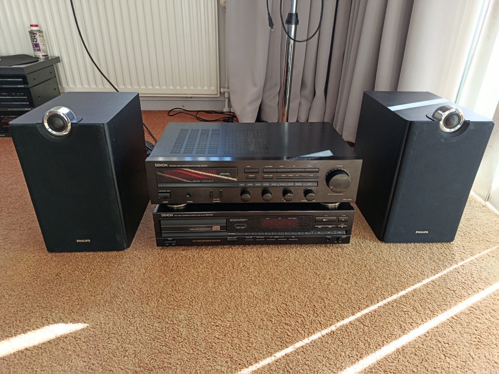 Denon Stereo Set met CD-speler evt. Sony of Philips Speakers, Gebruikt, Denon, Cd-speler, Losse componenten