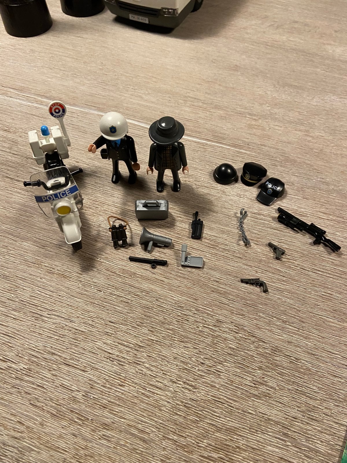 Playmobil Politie Set: Motor en Agenten met Accessoires, Gebruikt, Complete set, Voertuig, Ophalen of Verzenden