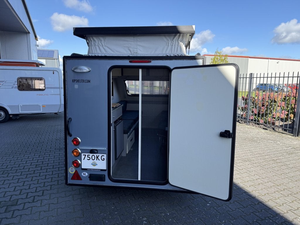 Kip Shelter PLUS Langslaper 750KG + Mover+ Bovag 2026 BJ2017, Caravans en Kamperen, Luifel, Kip, Tot en met 2, Bedrijf