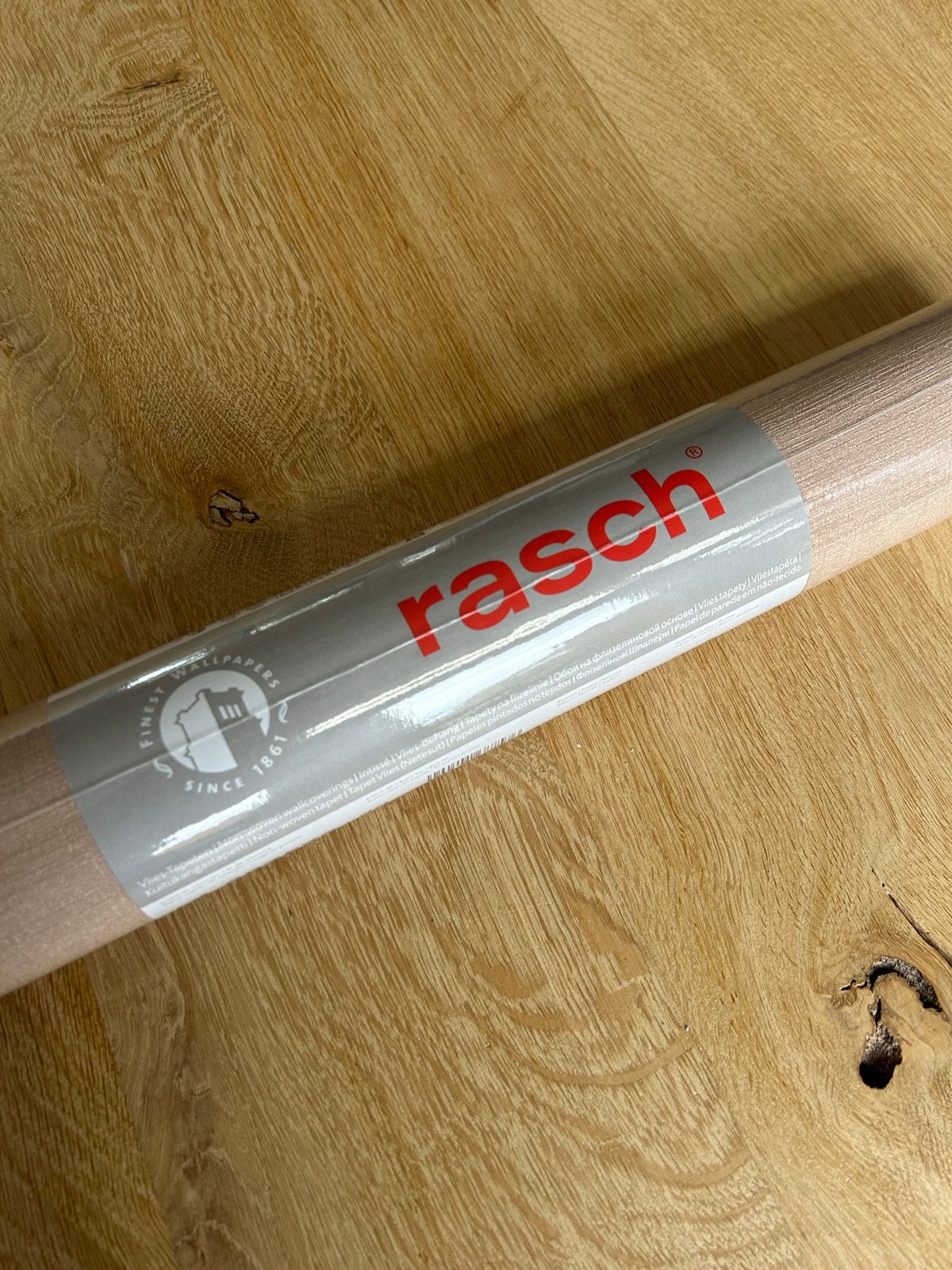 Rasch Vliesbehang - Beige/roze met structuur, Rasch, Beige, Structuur, Modern