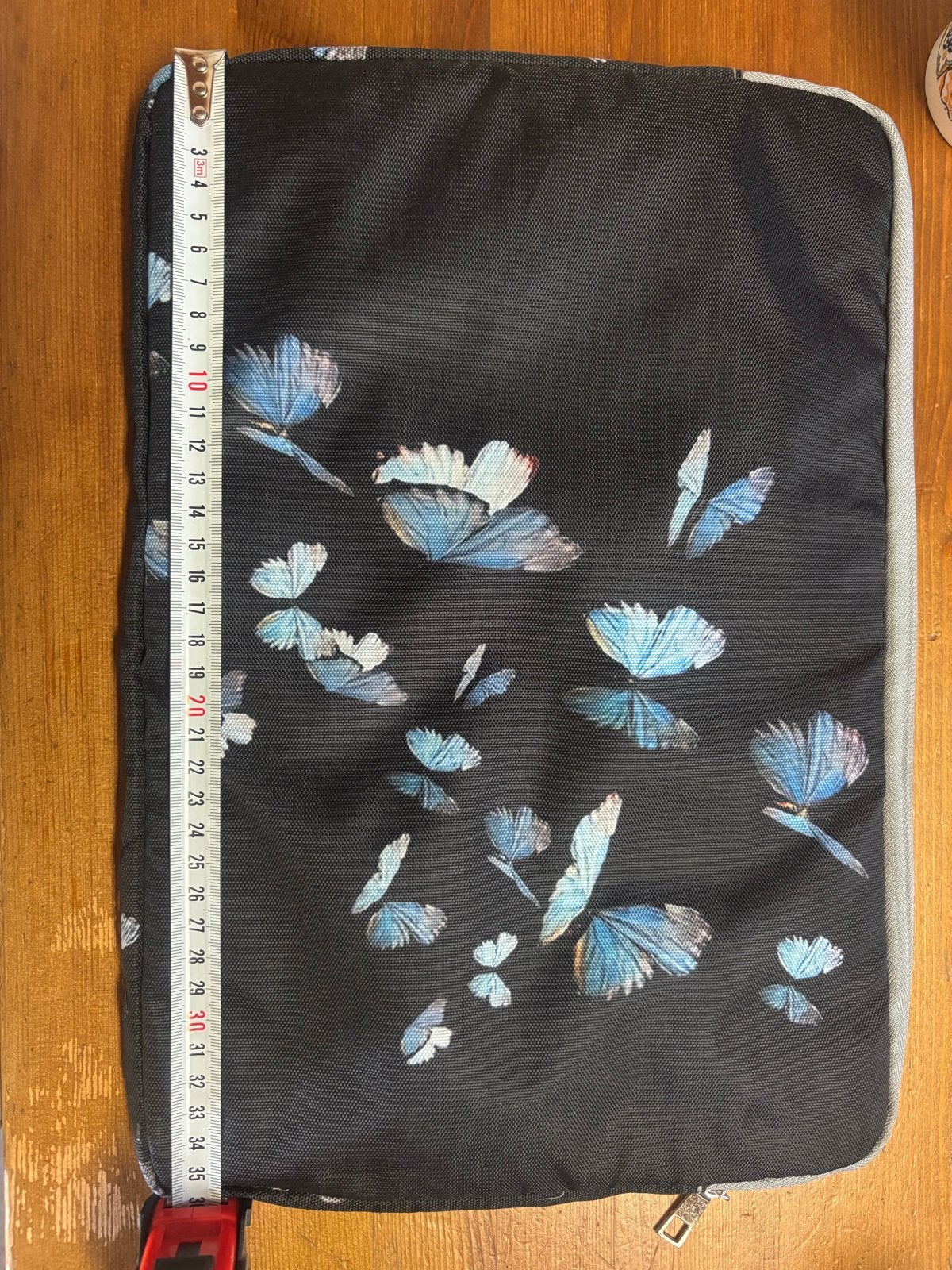 Laptoptas met vlinderprint, Computers en Software, Ophalen of Verzenden, 15 inch, Zo goed als nieuw