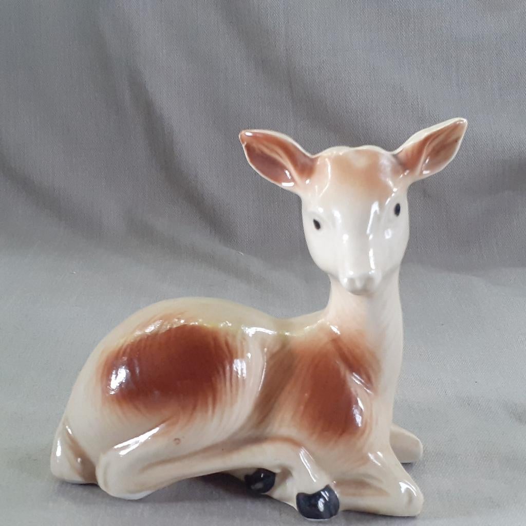 Retro, vintage beeldje hert, bambi, Ophalen of Verzenden, Huis en Inrichting