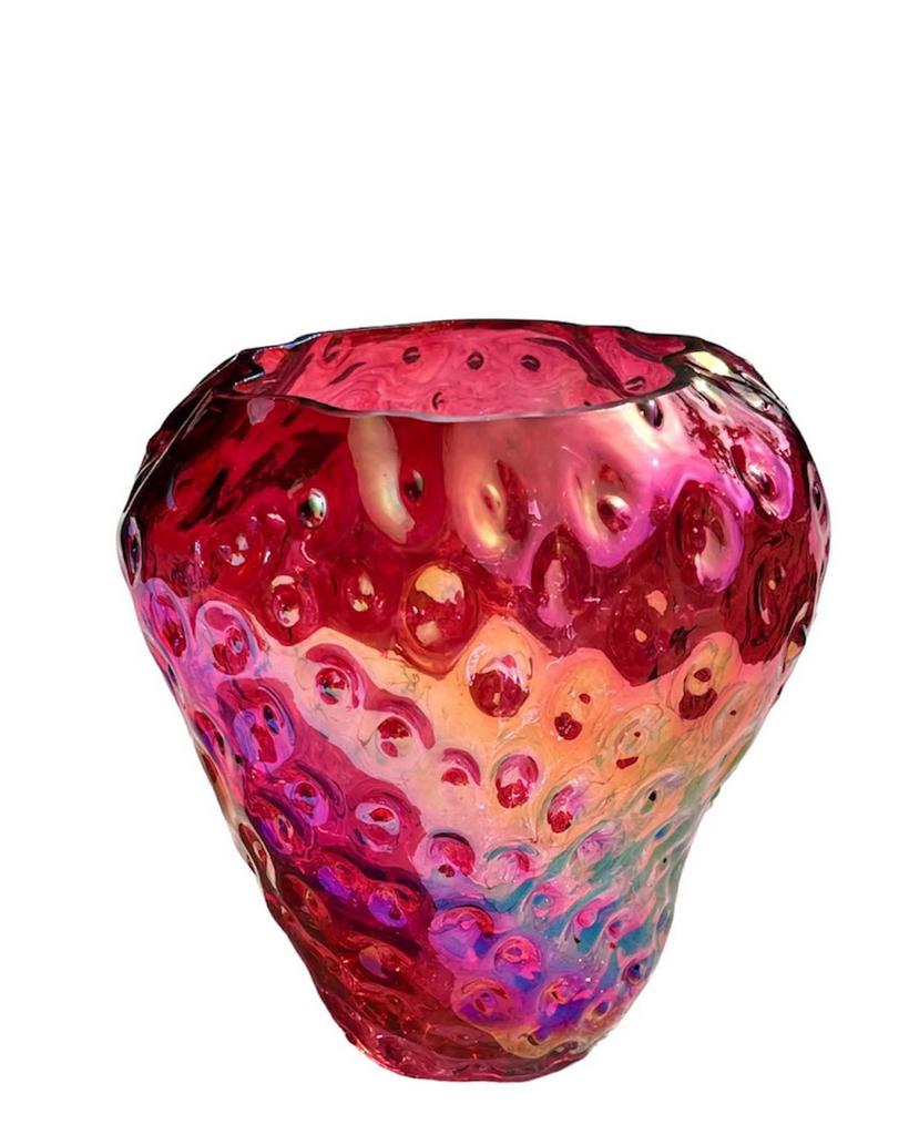 Aardbeien vaas klein, Overige kleuren, Nieuw, Ophalen of Verzenden, Glas