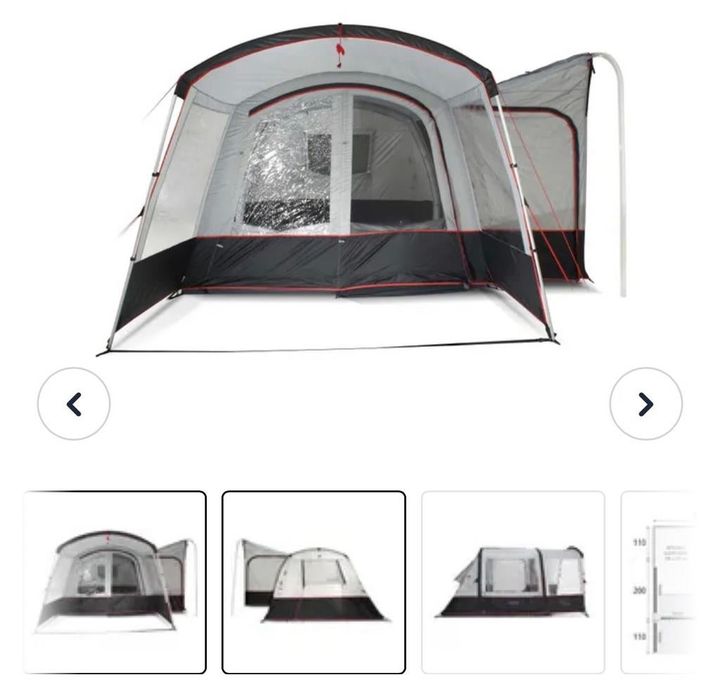 Bustent / campertent Bardani zgan, Caravans en Kamperen, Ophalen, Zo goed als nieuw, Tot en met 4