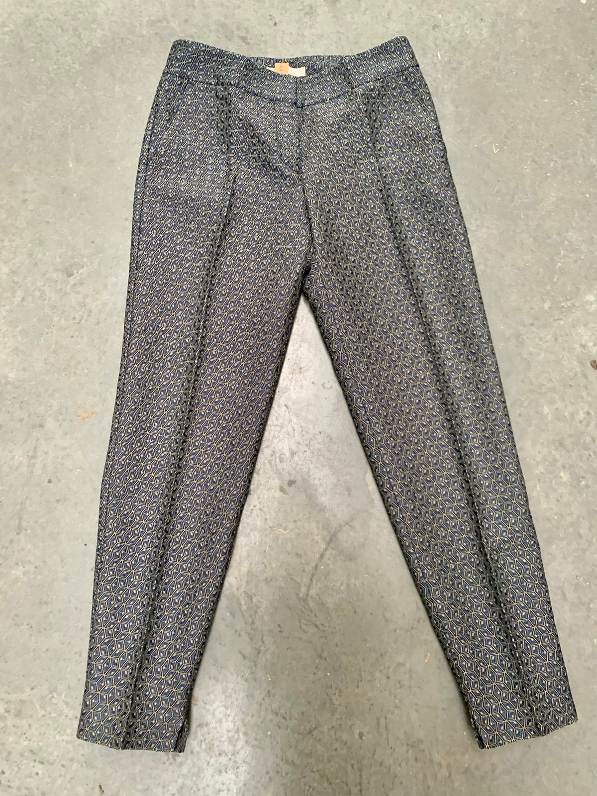 Stefanel Zijde-effect Broek Maat M - Nieuw!, Ophalen of Verzenden, Nieuw, Maat 38/40 (M), Blauw