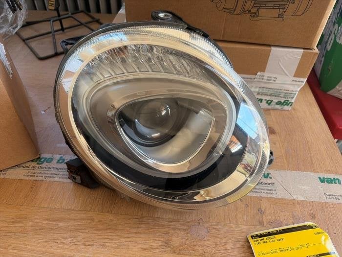 Koplamp rechts van een Fiat 500, Gebruikt, -, -, Fiat