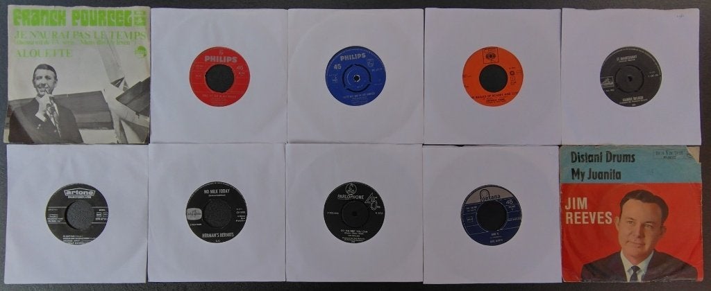 Set 3: 10 singles jaren 60, Gebruikt, Originele persing, 7 inch, Ophalen of Verzenden