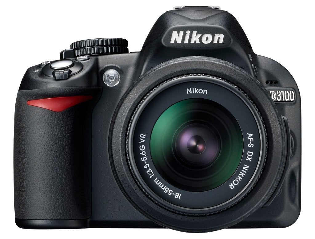 Nikon D3100 set met 18-55 en 55-200 in Nikon tas NIEUWSTAAT, Beeldstabilisatie, Zo goed als nieuw, 4 t/m 7 keer, Systeemcamera